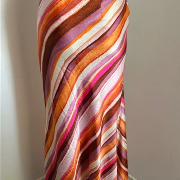 Forever21, Women’s Size L Striped Multicolor Maxi Top and Skirt Set - Picture 10 of 14